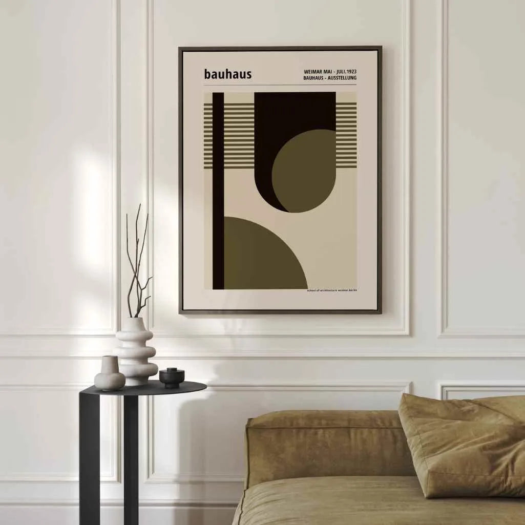 Bauhaus Ritmo Geométrico Póster