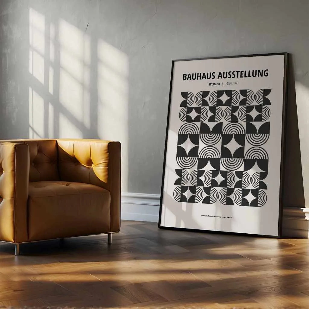 Póster Bauhaus Detalle Fino Geometría