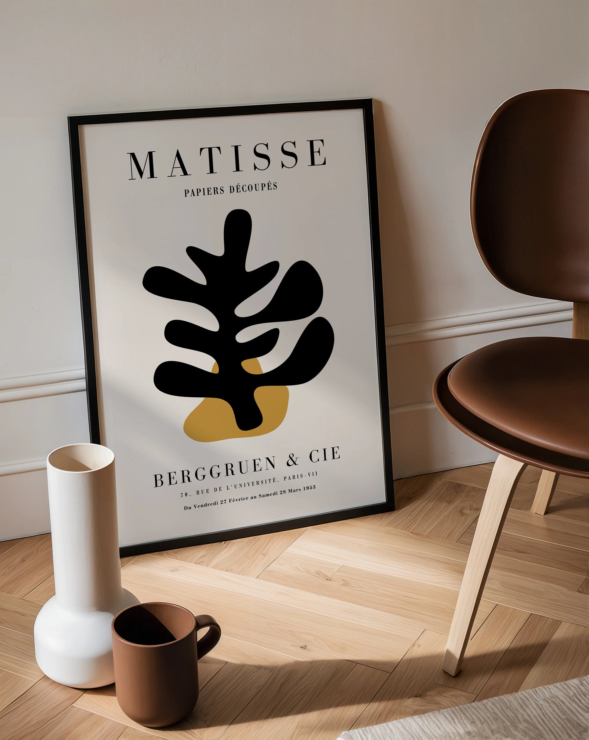 Póster Matisse Motivo Negro Y Oro