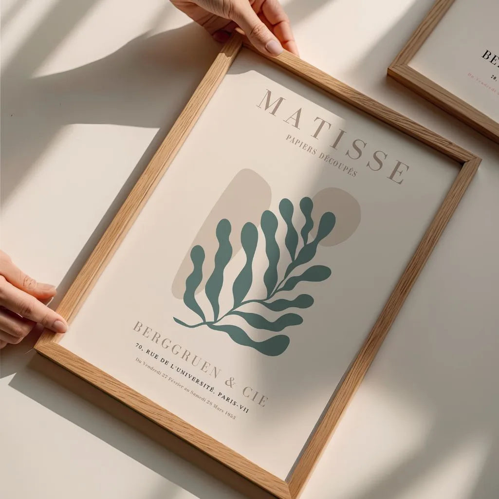 Henri Matisse Motivo Orgánico Verde Póster