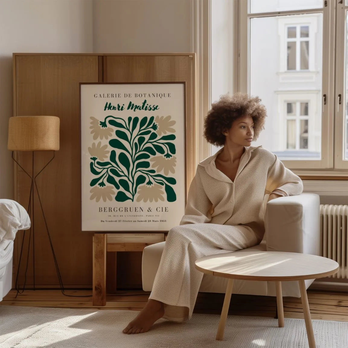Matisse Hojas Beige Póster