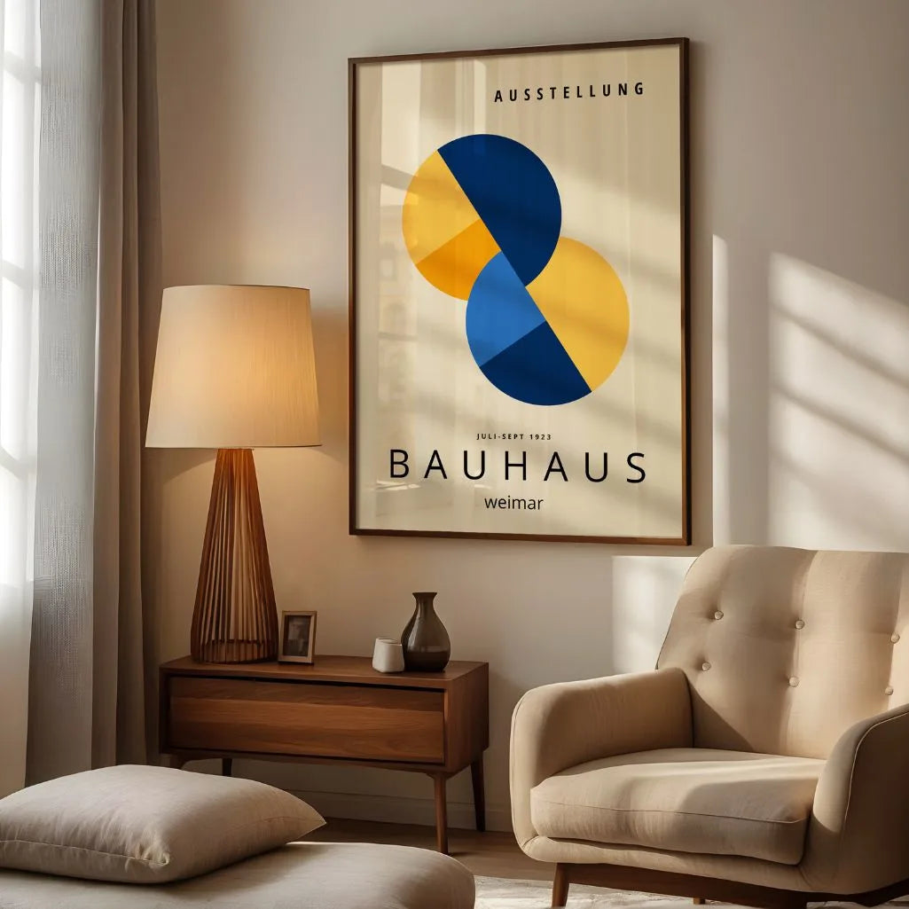 Bauhaus Formas Superpuestas Póster