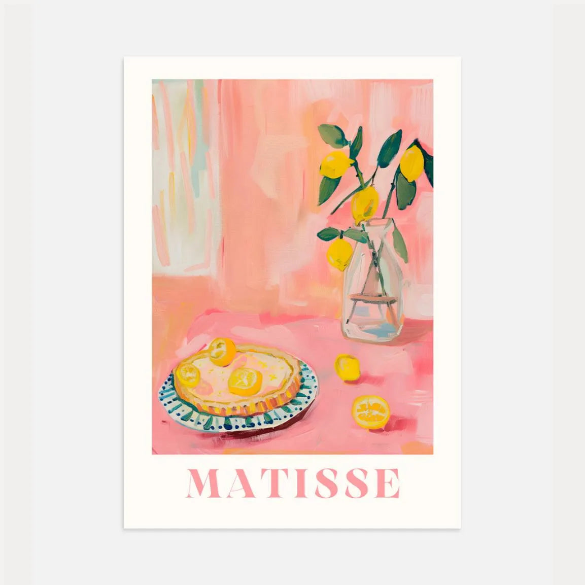 Matisse Lemon Table Poster