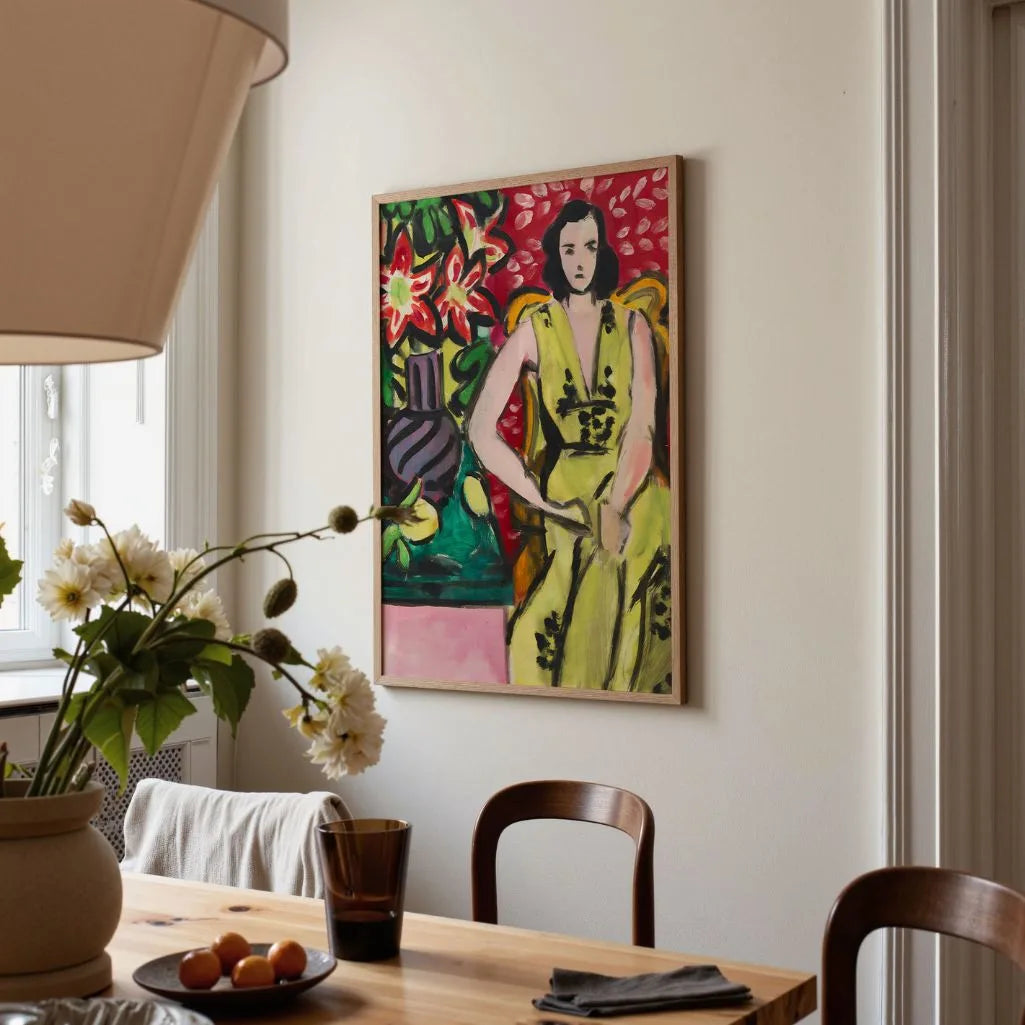 Henri Matisse Póster – Mujer sentada con amarilis