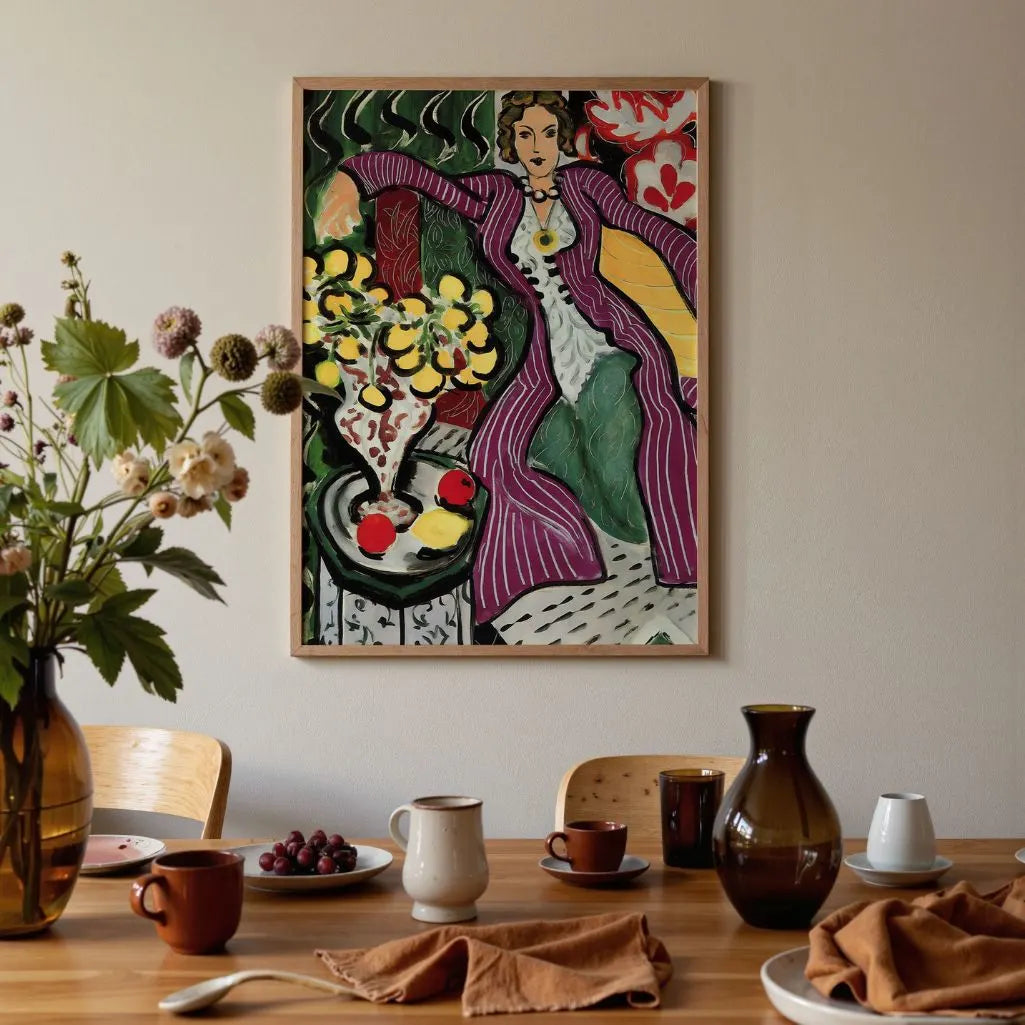 Henri Matisse Póster – Mujer con abrigo púrpura