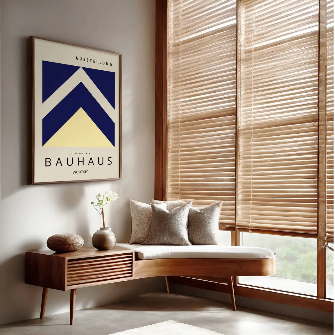 Bauhaus Weimar Flechas Geométricas Póster