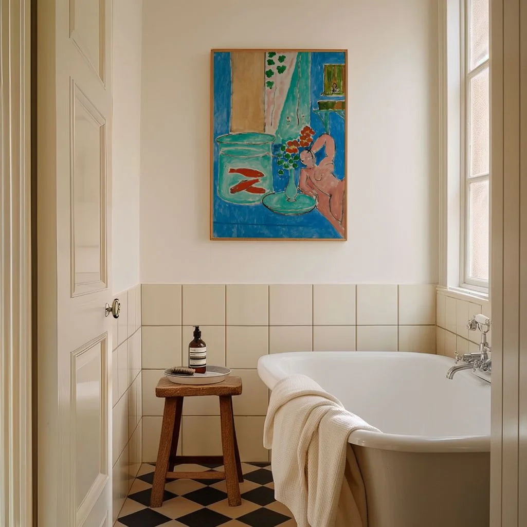 Henri Matisse Póster – Peces rojos y escultura