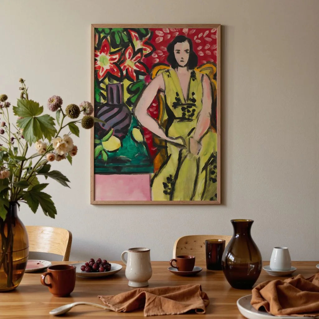 Henri Matisse Póster – Mujer sentada con amarilis