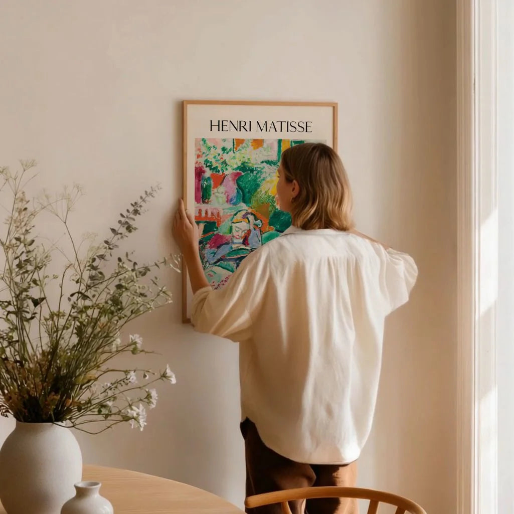 Henri Matisse Póster – Chica leyendo en interior