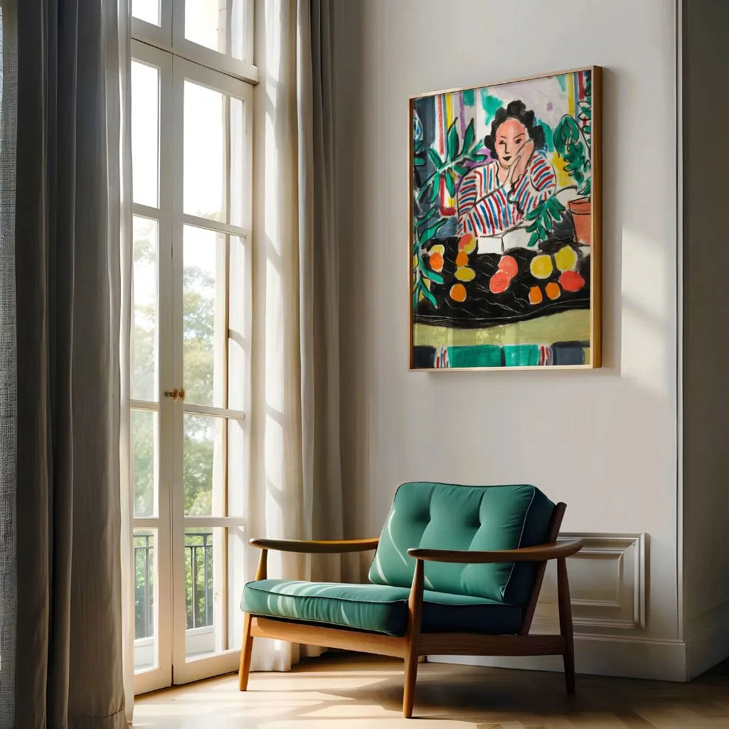 Henri Matisse Póster – Interior con jarrón etrusco