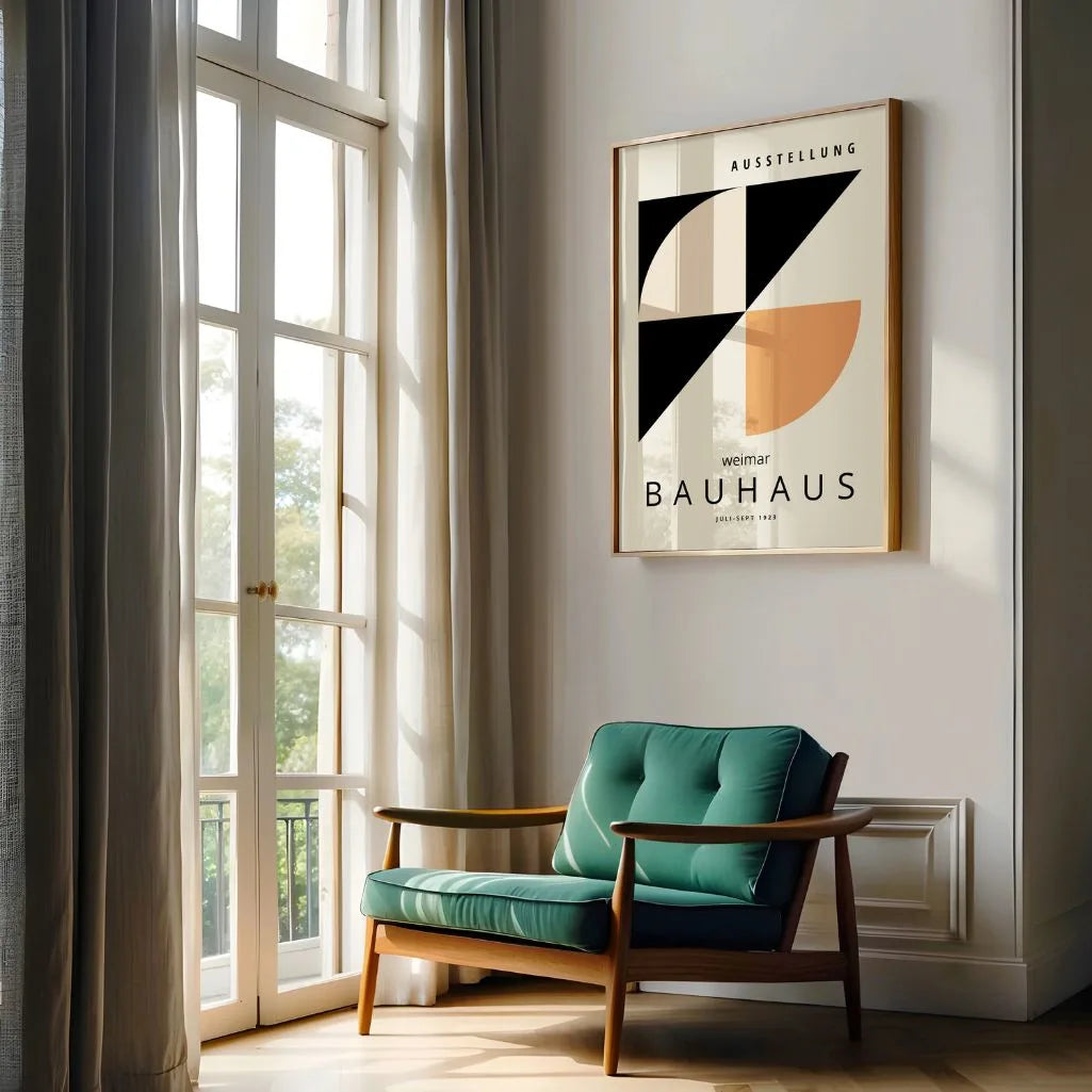 Bauhaus Contraste De Formas Póster