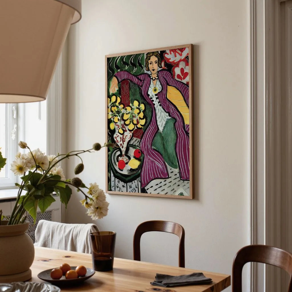 Henri Matisse Póster – Mujer con abrigo púrpura