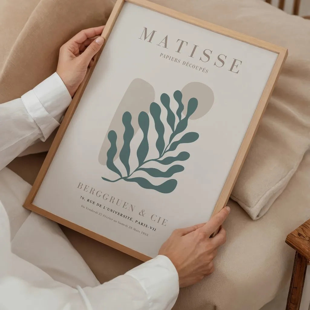 Henri Matisse Motivo Orgánico Verde Póster