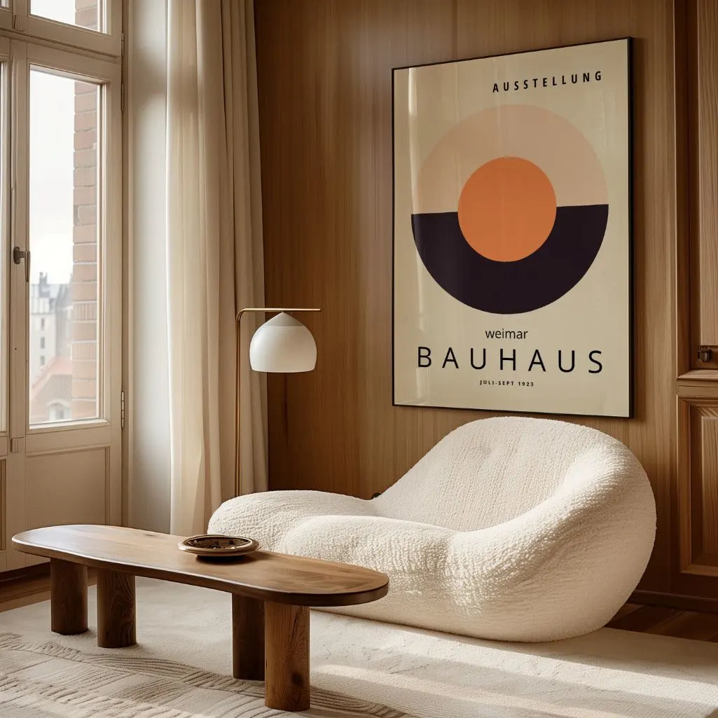 Bauhaus Armonía Circular Póster