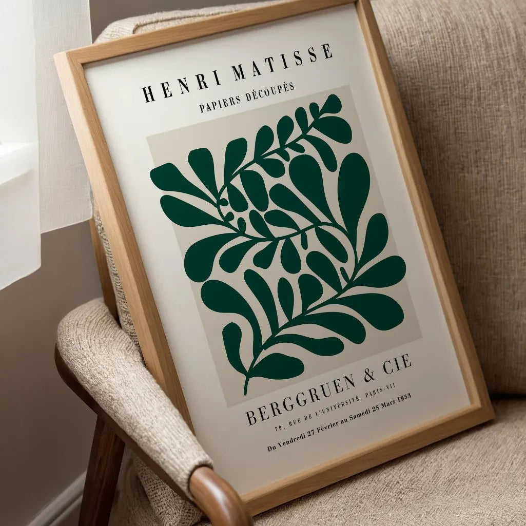 Henri Matisse Natural Verde Póster