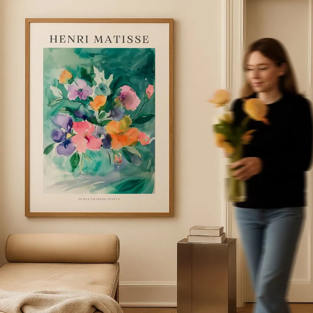 Matisse Bouquet Acuarela Póster