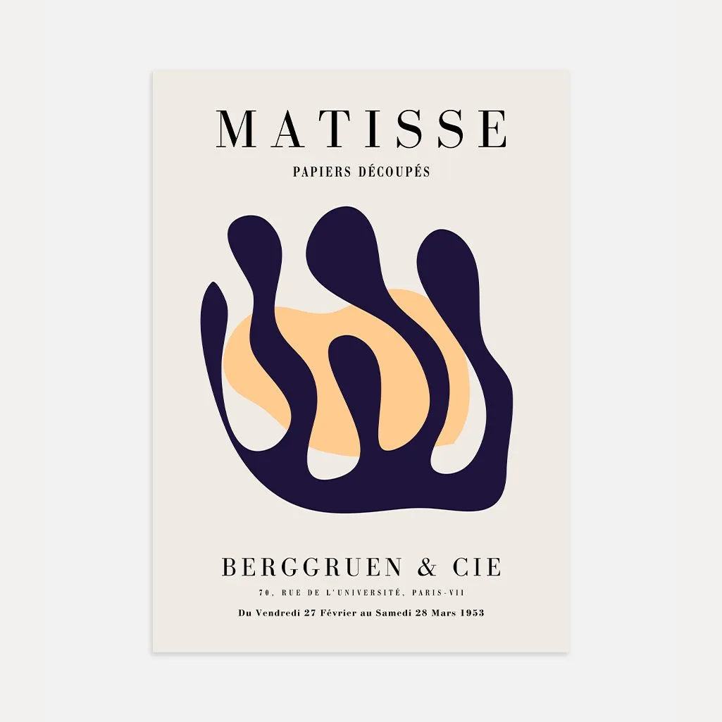 Henri Matisse Forma Abstracta Fluida Póster