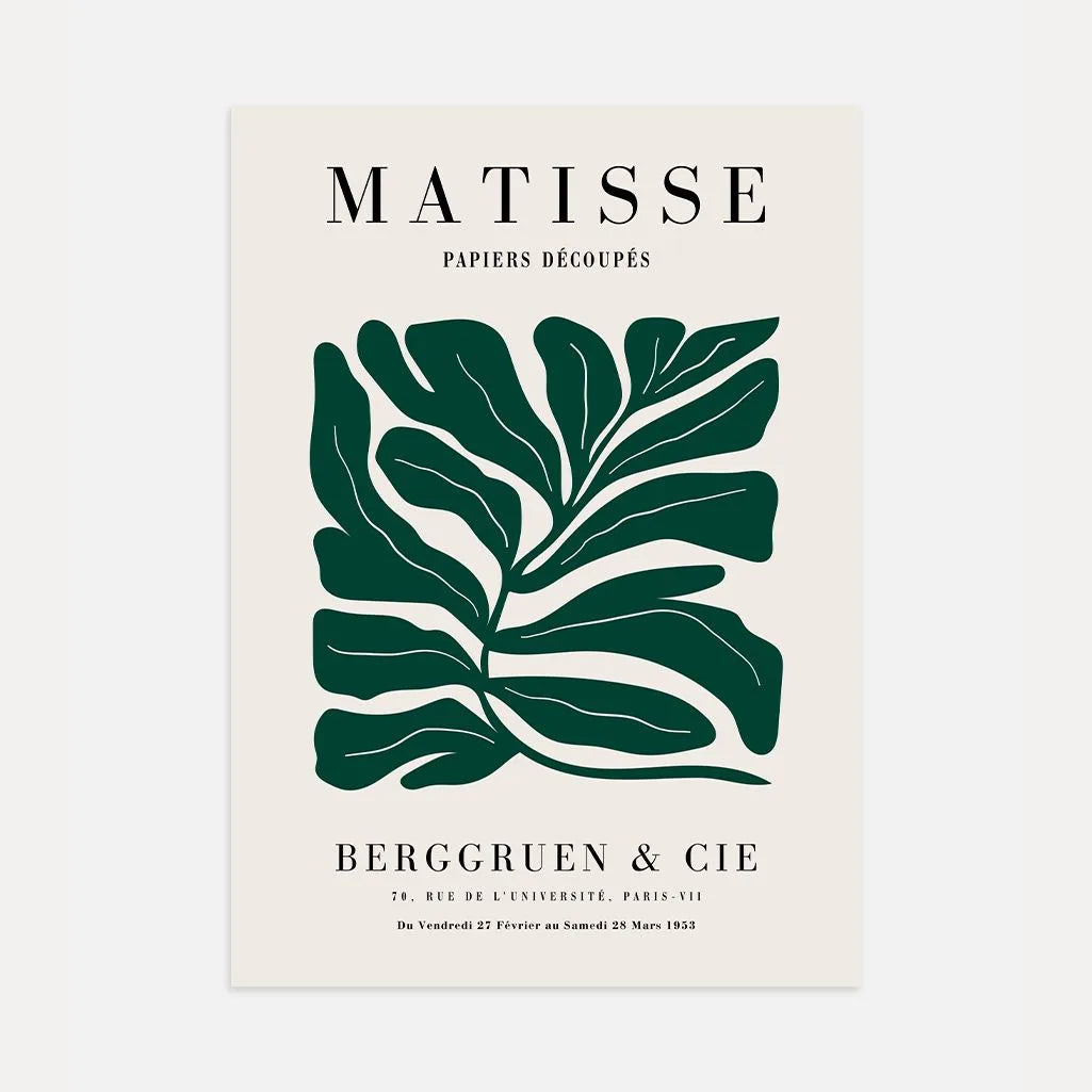 Henri Matisse Hoja Verde Póster