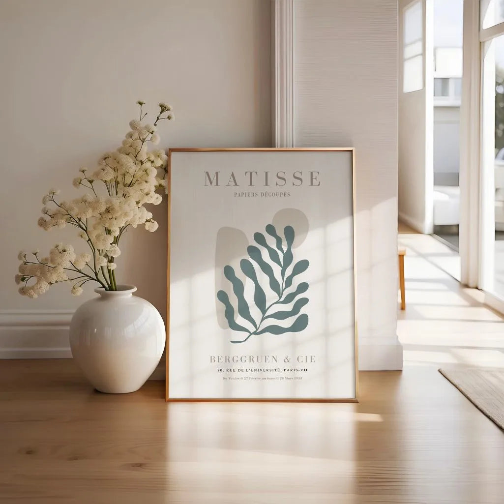 Henri Matisse Motivo Orgánico Verde Póster