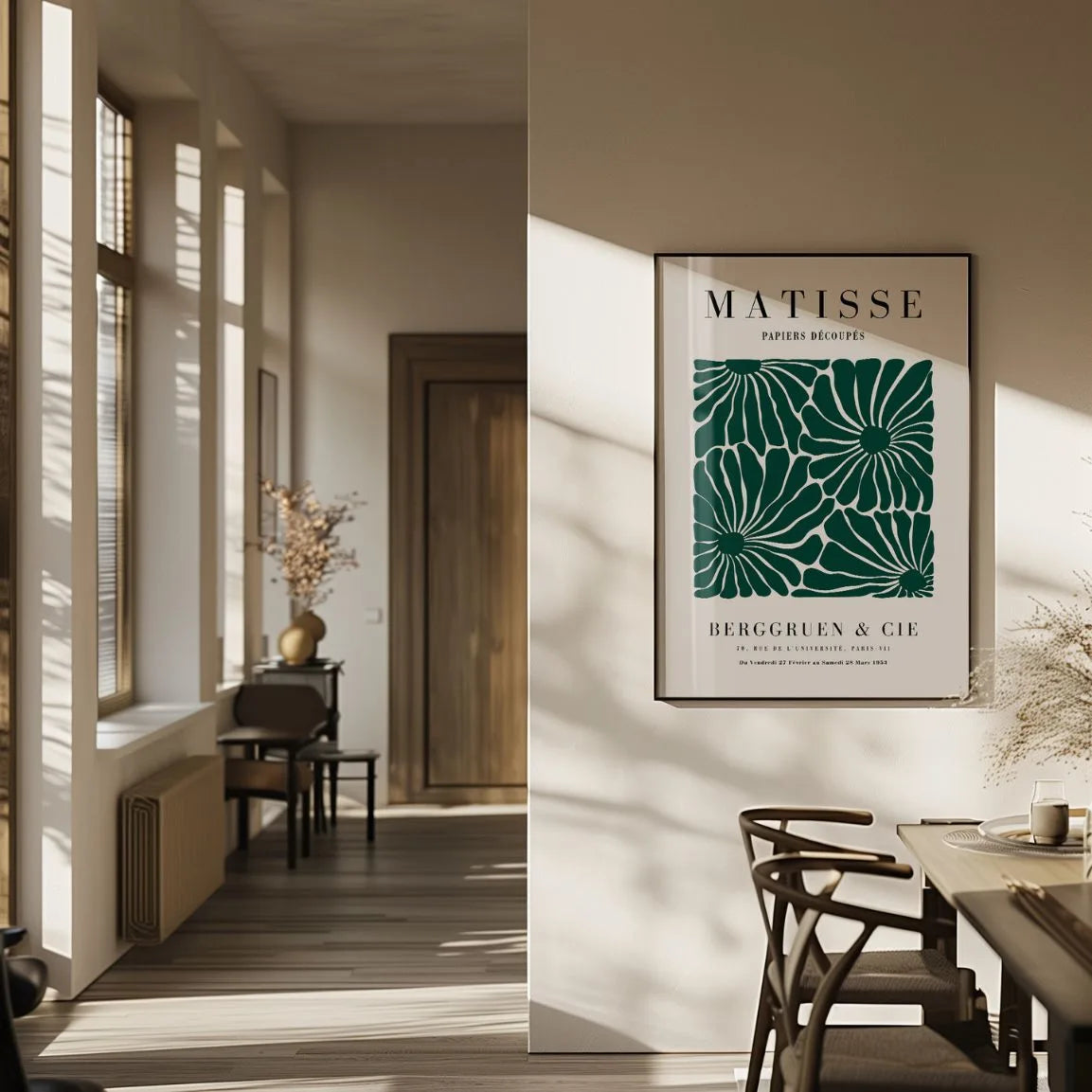 Matisse Flores Verdes Póster