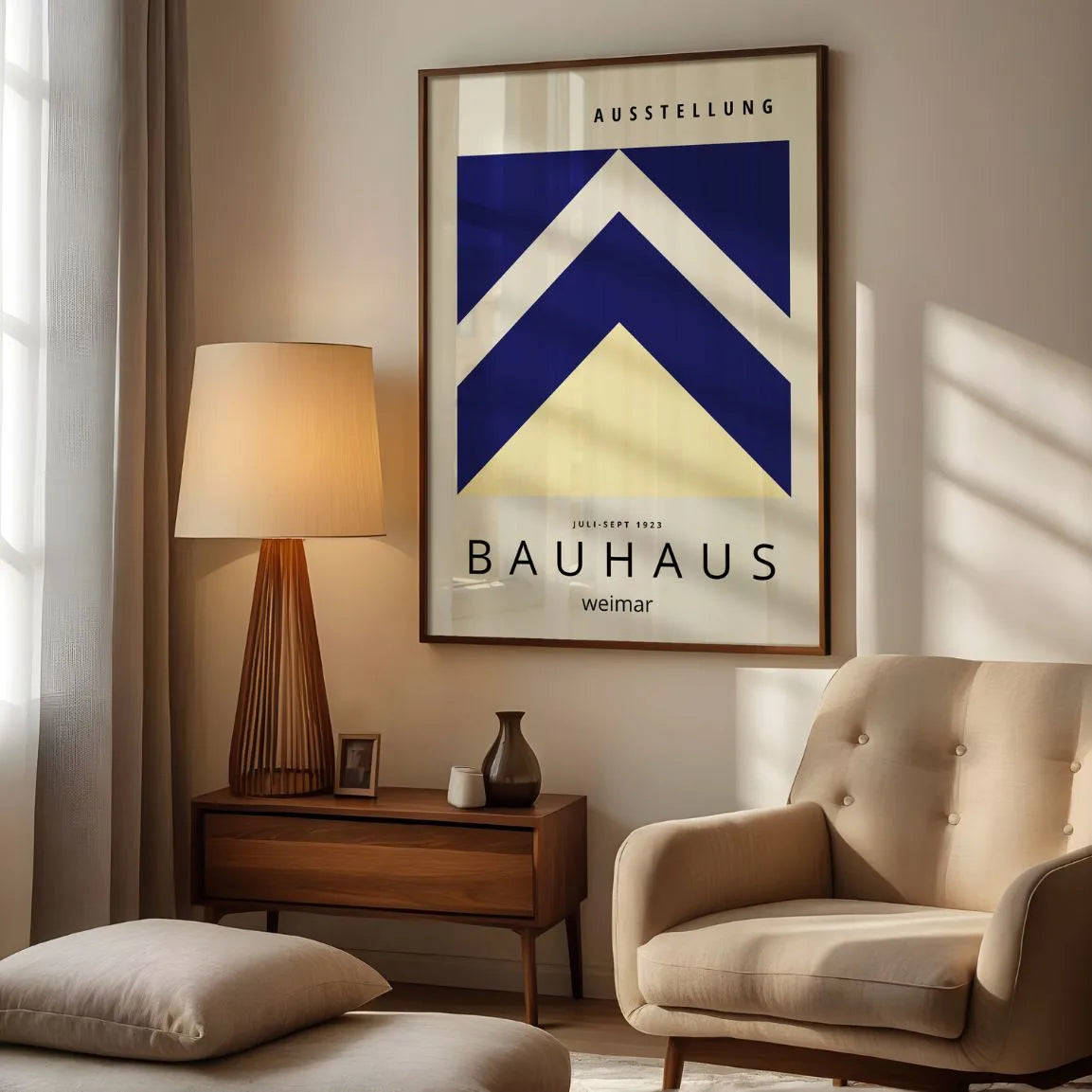 Bauhaus Weimar Flechas Geométricas Póster