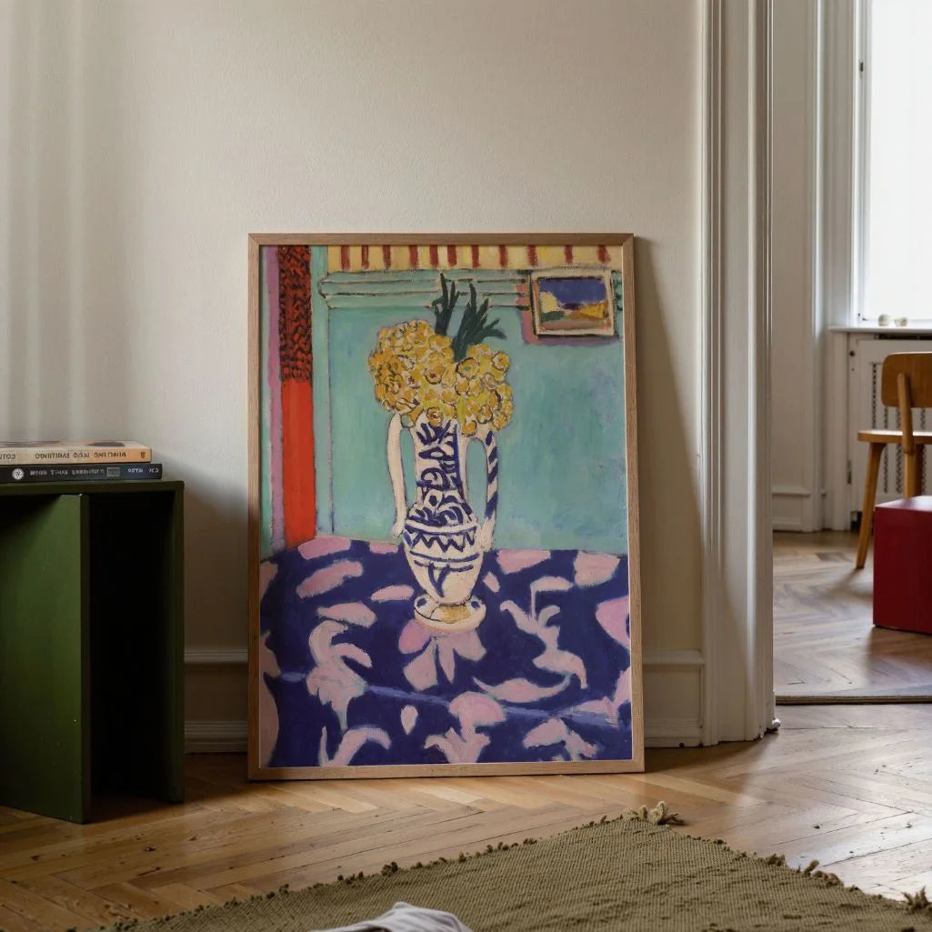Henri Matisse Póster – Naturaleza muerta con mantel azul