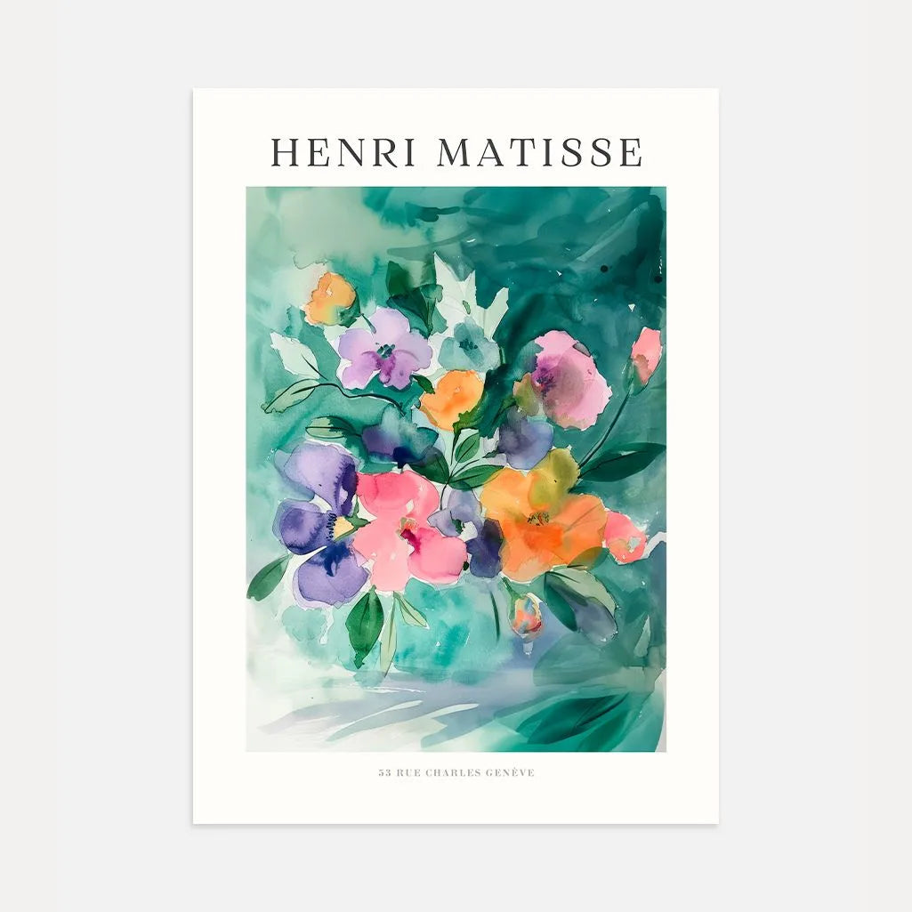 Matisse Bouquet Acuarela Póster