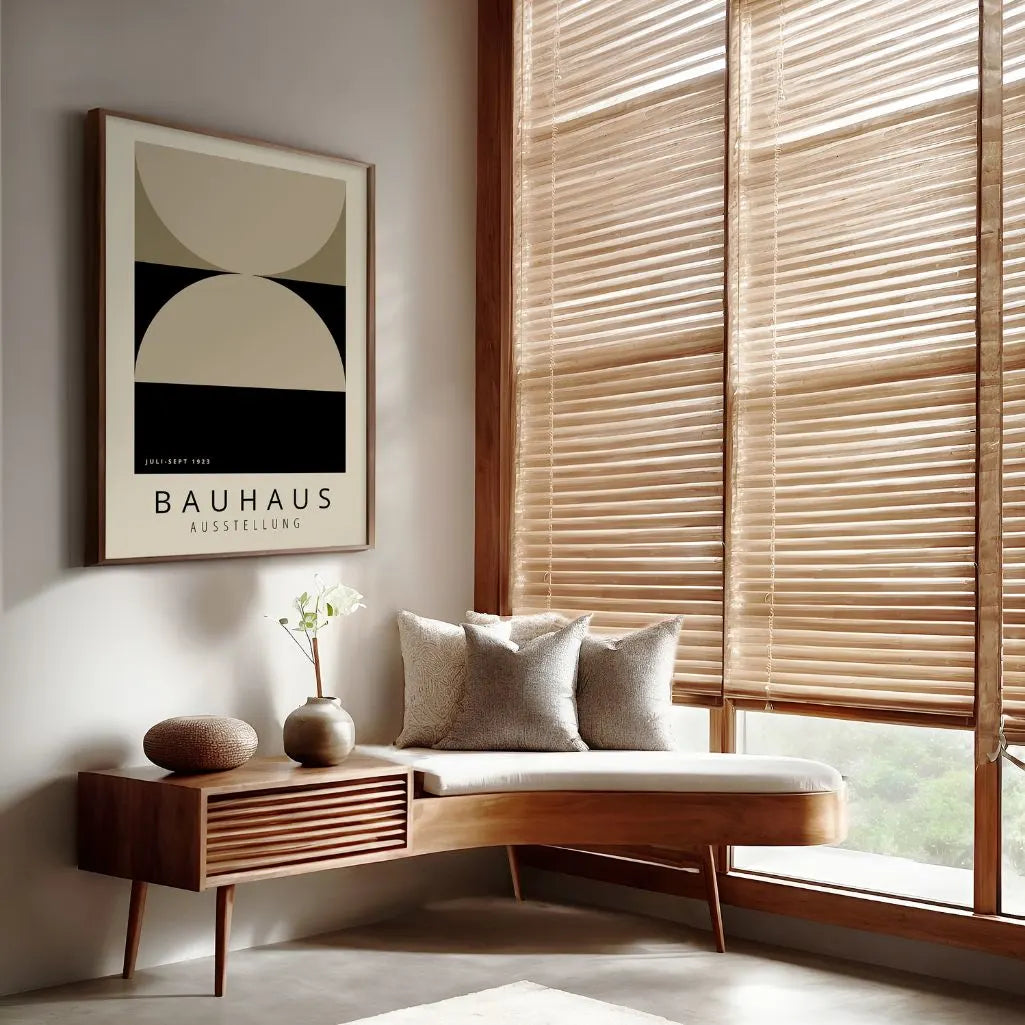 Bauhaus Beige Equilibrio Póster