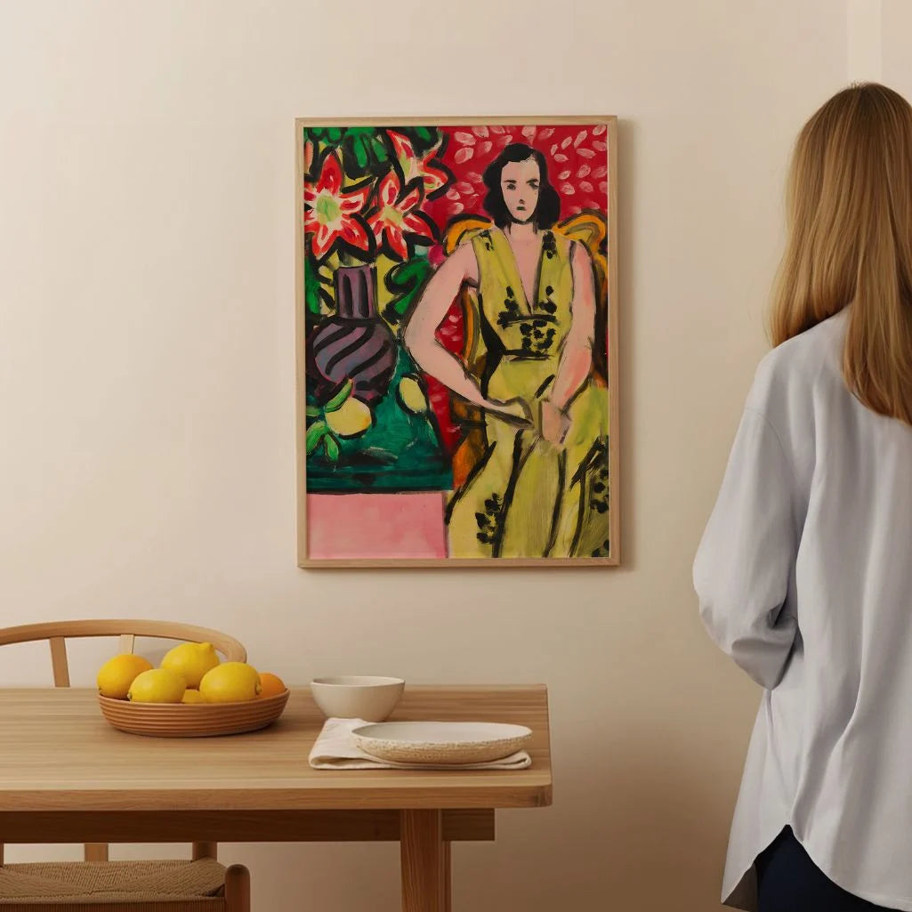 Henri Matisse Póster – Mujer sentada con amarilis