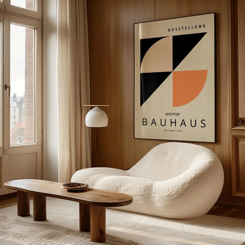 Bauhaus Contraste De Formas Póster