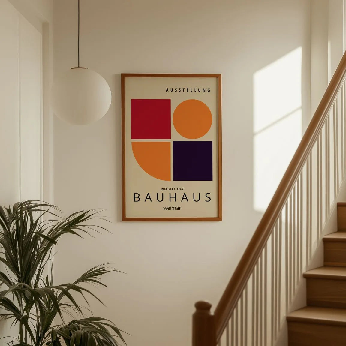 Bauhaus Rojo Impacto Póster