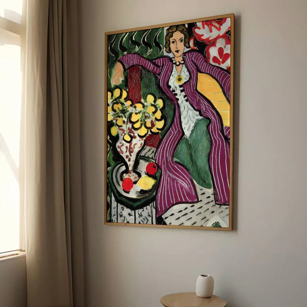 Henri Matisse Póster – Mujer con abrigo púrpura