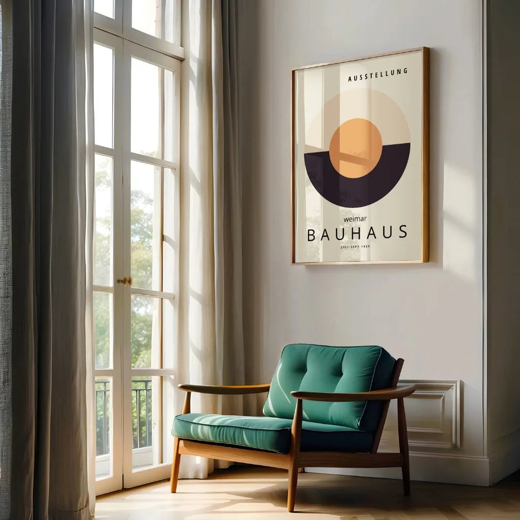 Bauhaus Armonía Circular Póster