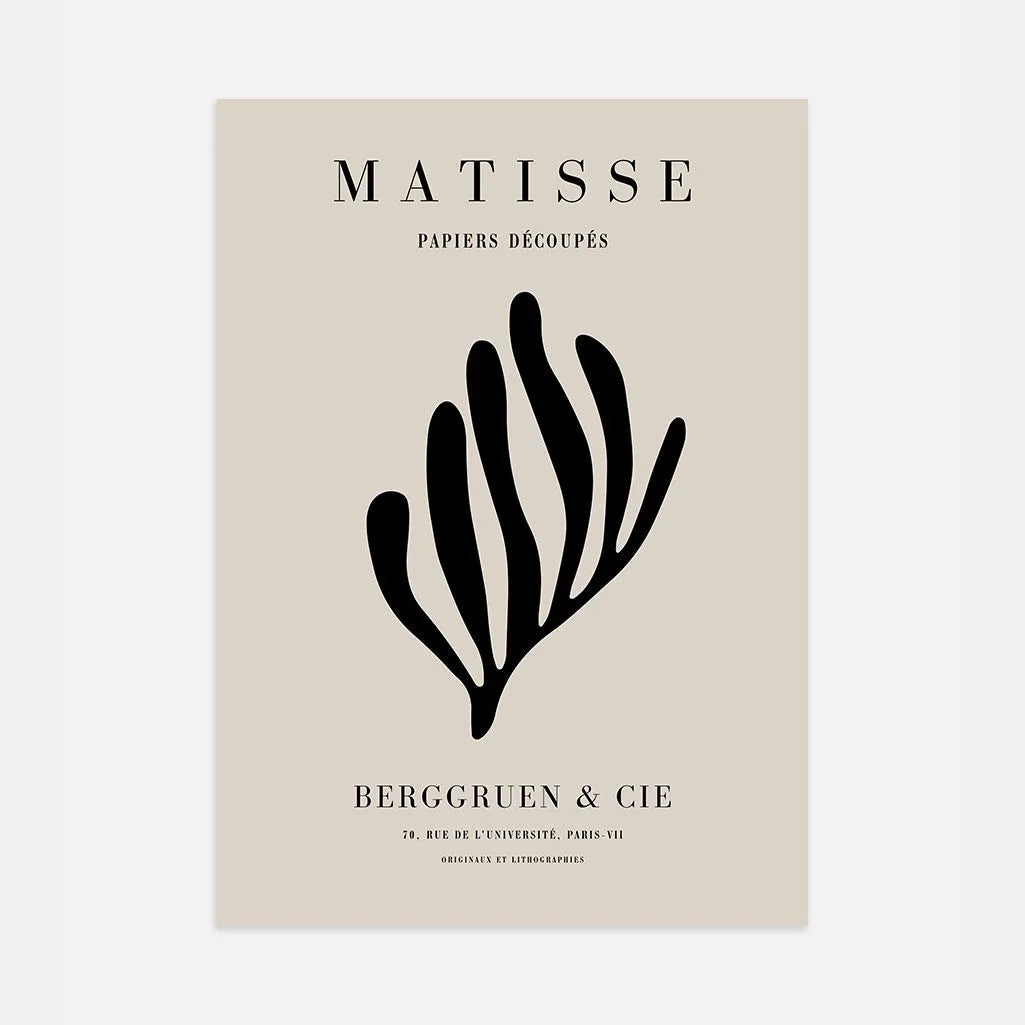 Henri Matisse – Póster Coral Negro