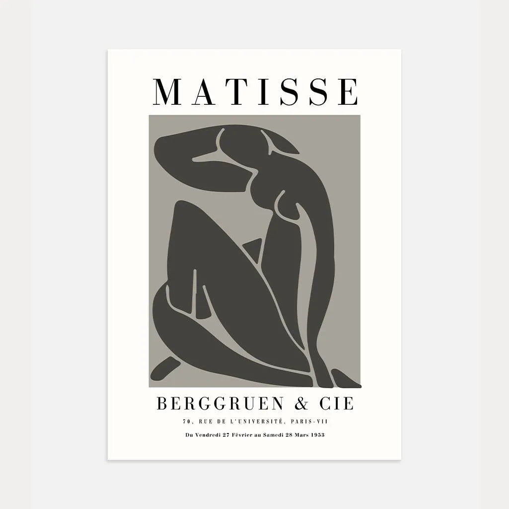 Henri Matisse – Póster Mujer Desnuda Gris