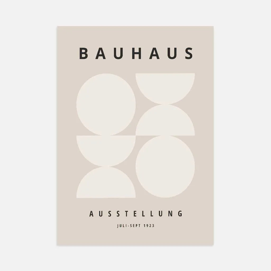 Póster Bauhaus Beige