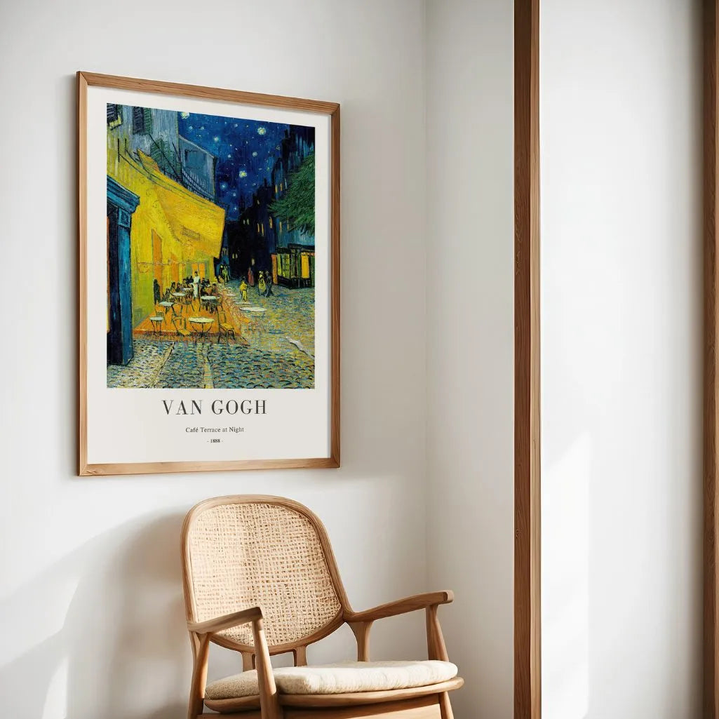 Vincent van Gogh – Terraza de café por la noche Póster