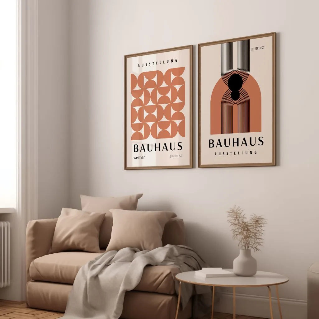 Dúo Geométrico Bauhaus – Set de 2 pósteres