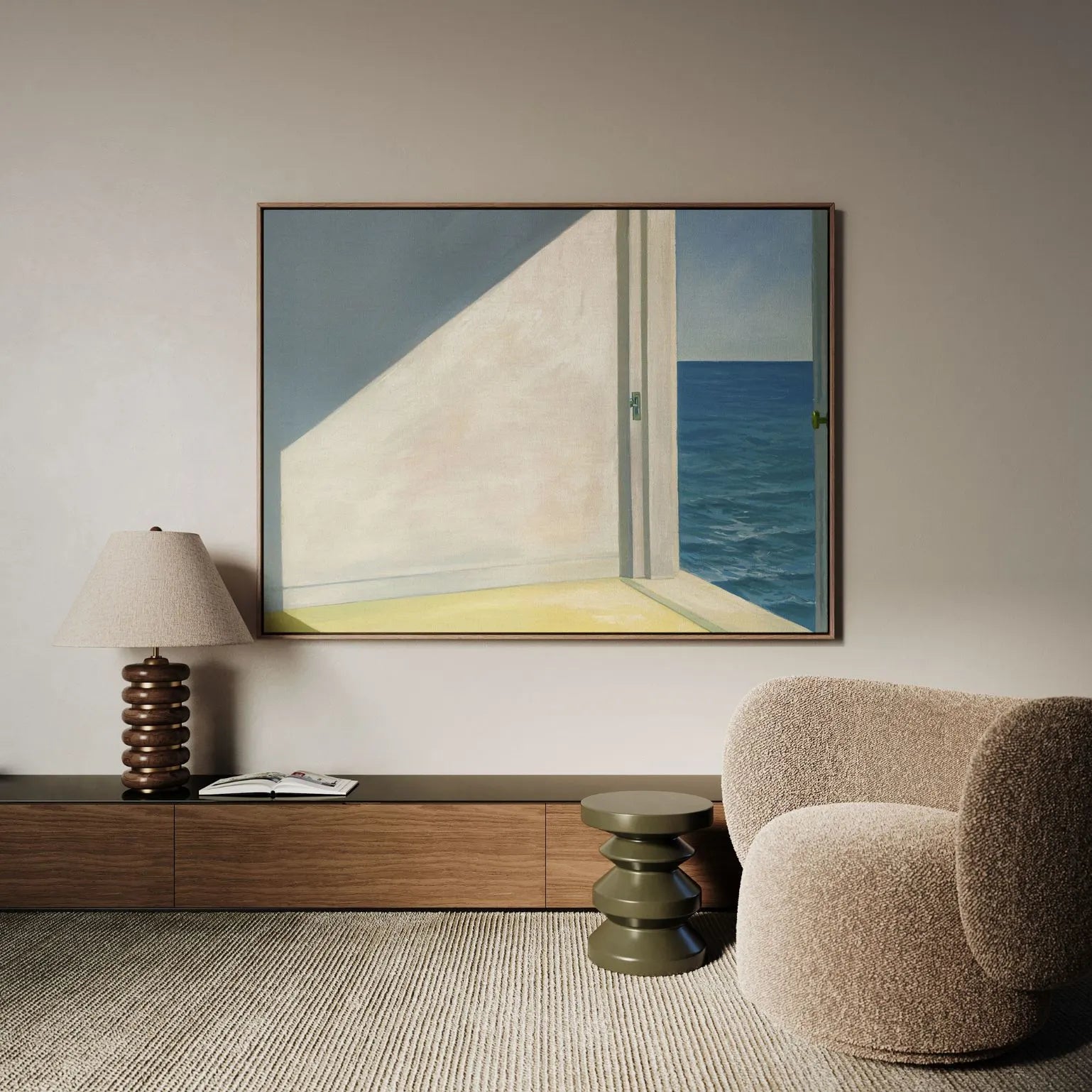 Lienzo enmarcado Habitaciones junto al mar