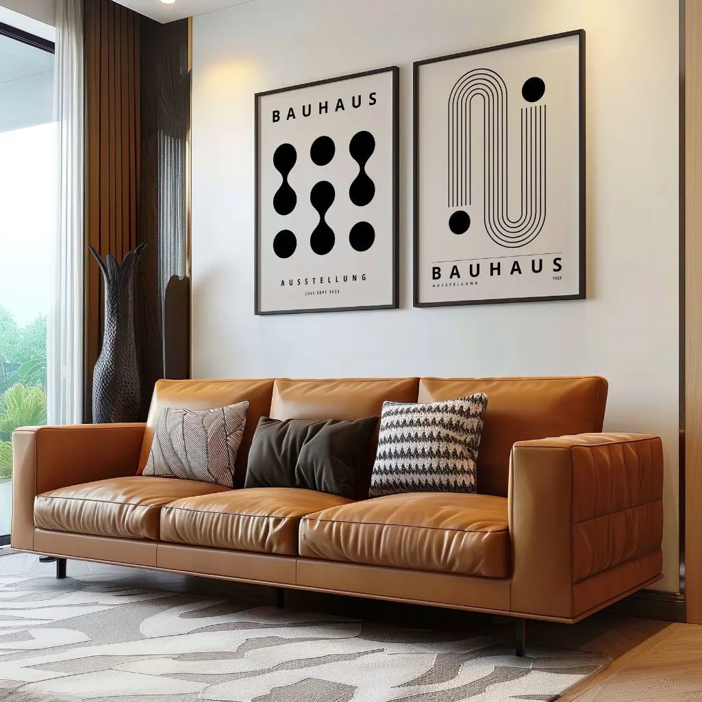 Bauhaus Formas Negras – Set De 2 Pósteres
