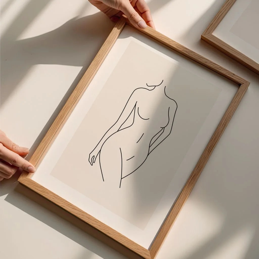 Póster – Línea femenina elegante