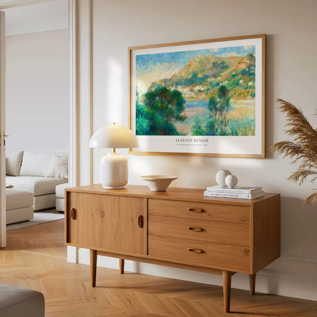 Auguste Renoir – Vista de Menton Póster