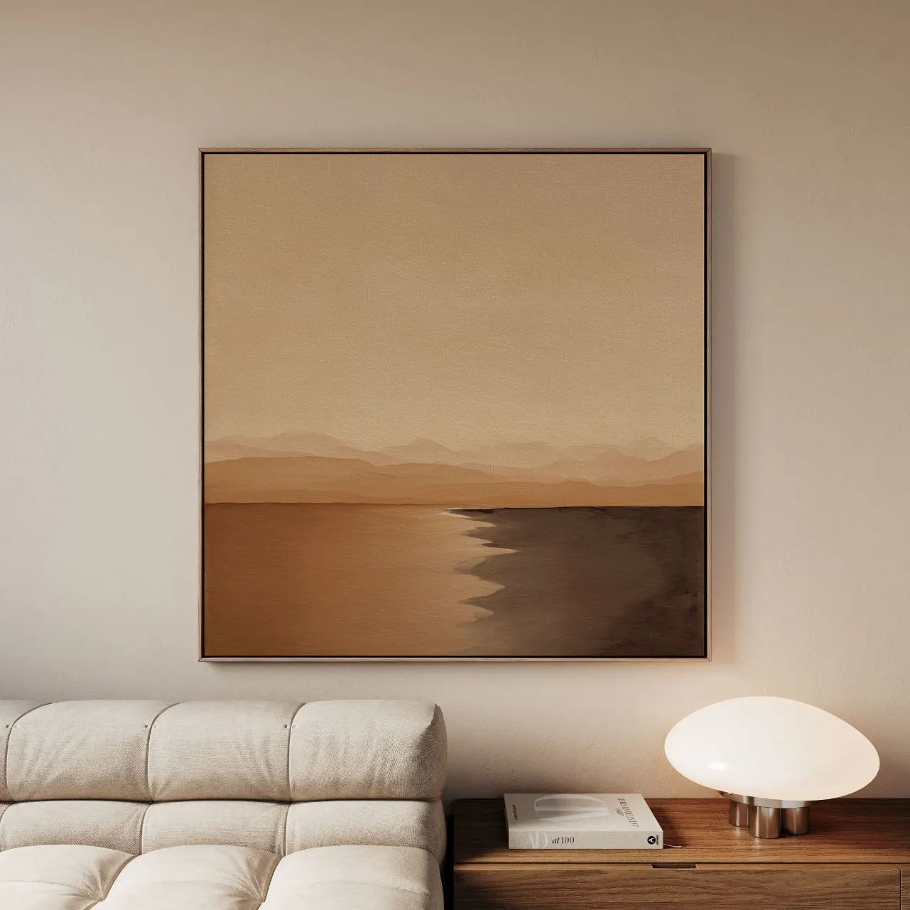 Lienzo enmarcado – Horizonte del silencio