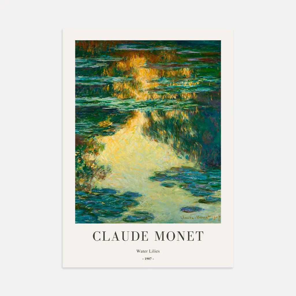 Póster Claude Monet – Nenúfares 1907