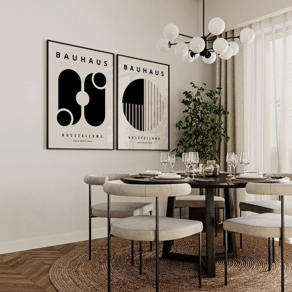Armonía Bauhaus – Set de 2 pósteres