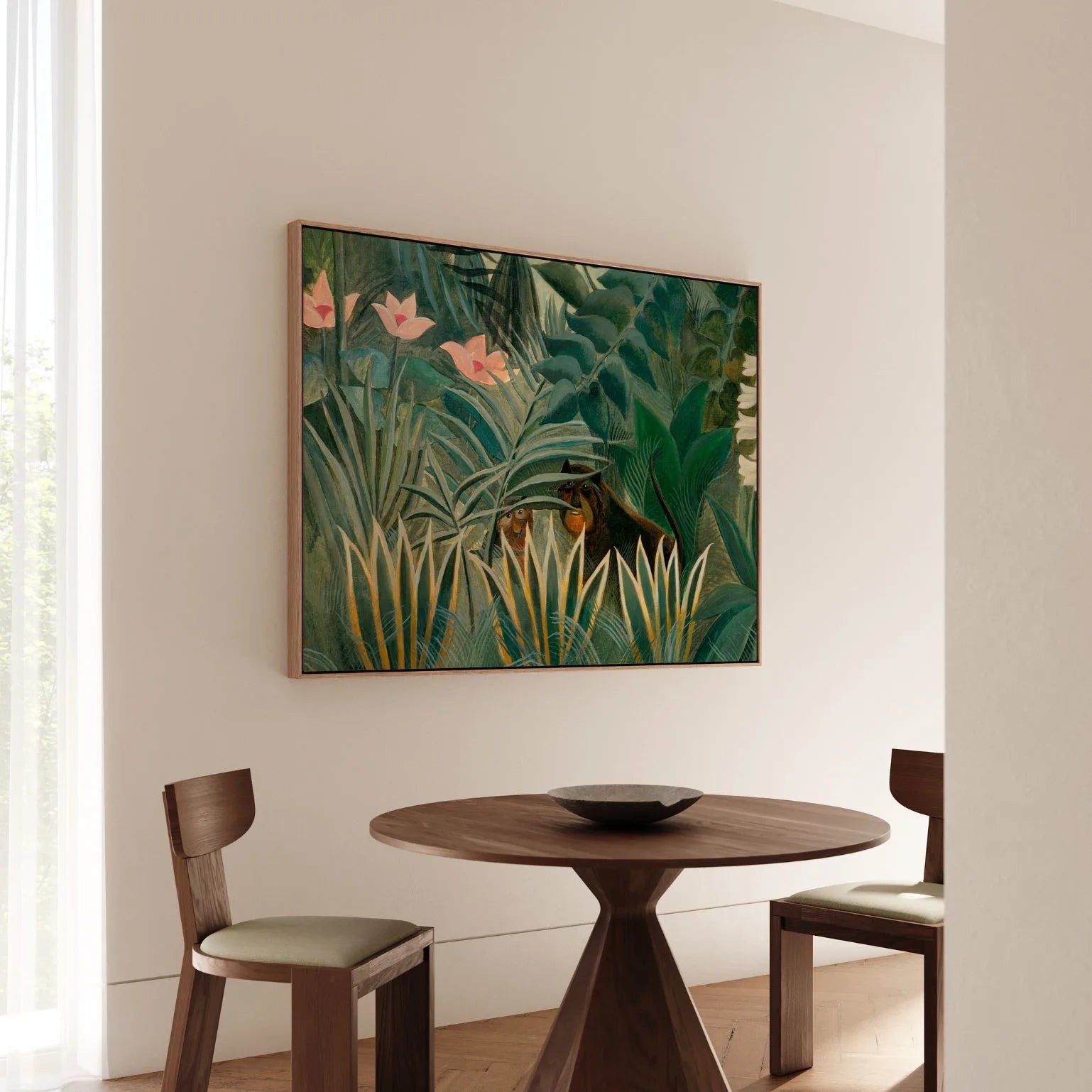 Lienzo enmarcado – Jungla ecuatorial horizontal