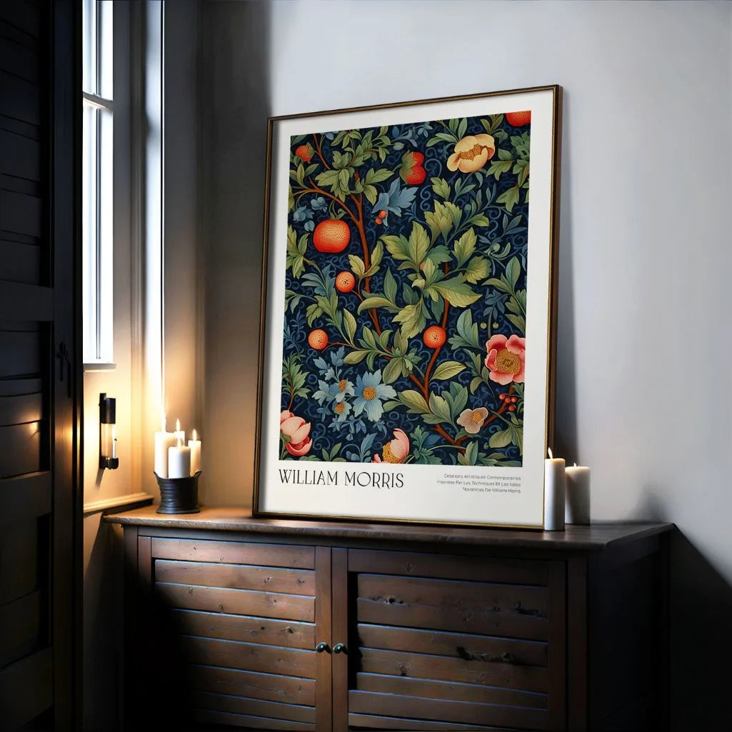 Póster – Frutas & Motivo Botánico