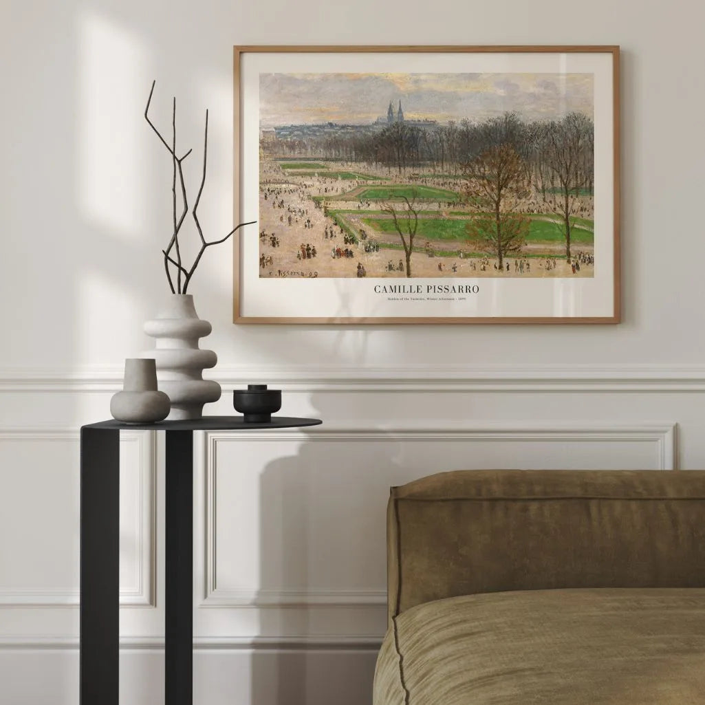 Camille Pissarro – Jardín de las Tullerías, invierno Póster