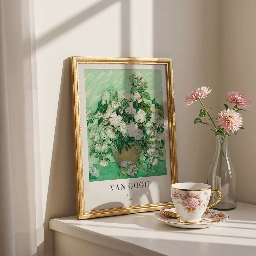 Póster Vincent van Gogh – Rosas