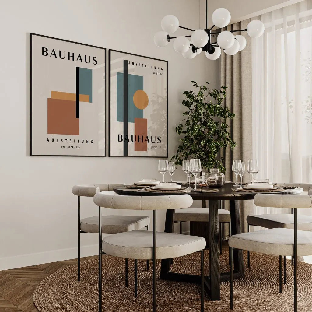 Bauhaus Formas Color – Set de 2 pósteres